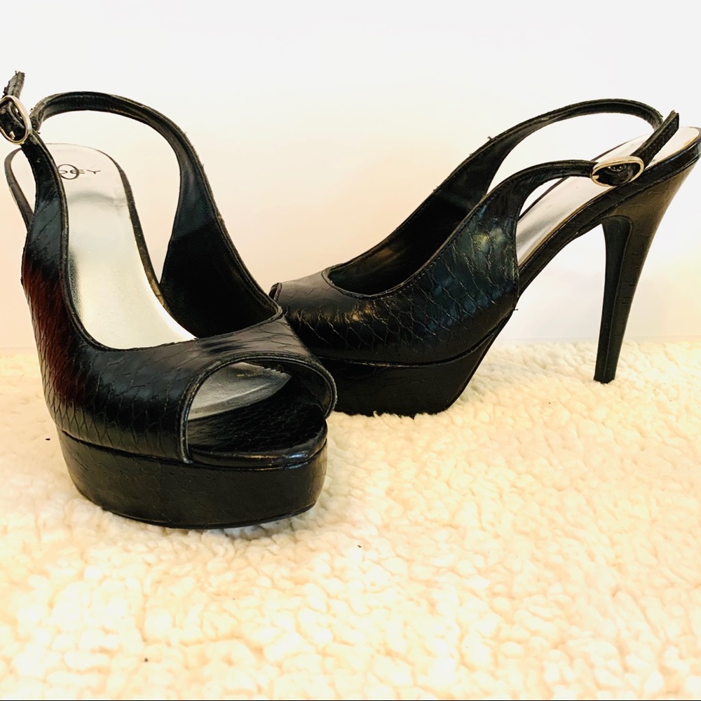 Joey sling back platform heels - Picture 3 of 8
